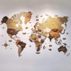 Bản Đồ Thế Giới Bằng Gỗ 3D – Mix 4 màu (demo sản phẩm 4)